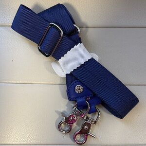 MZ Wallace Purple Removable/Adjustable Strap with Silver Hardware